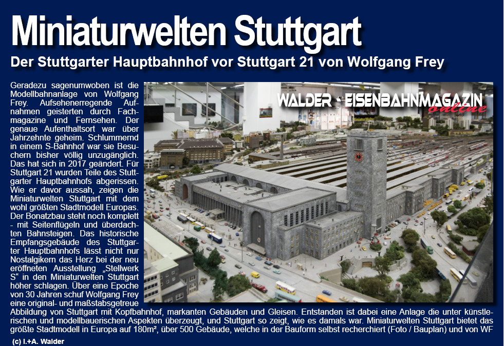 Eisenbahnmagazin Miniaturwelten Stuttgart