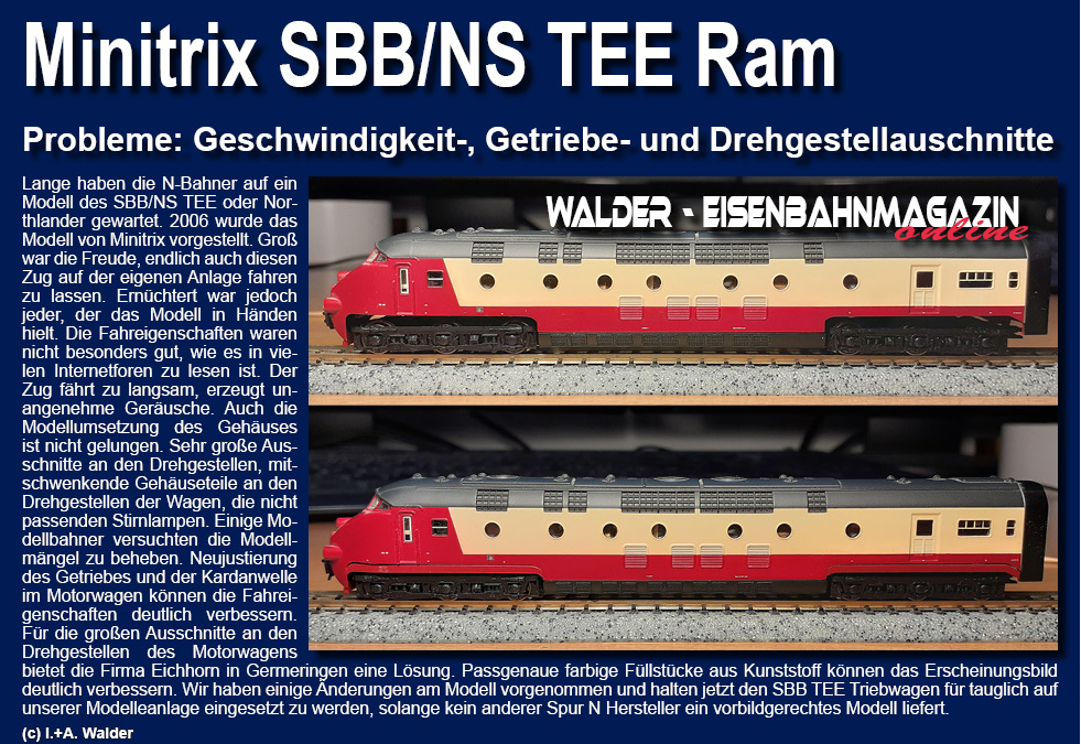 SBB/NS TEE Ram - Minitrix SBB/NS TEE Ram - Minitrix