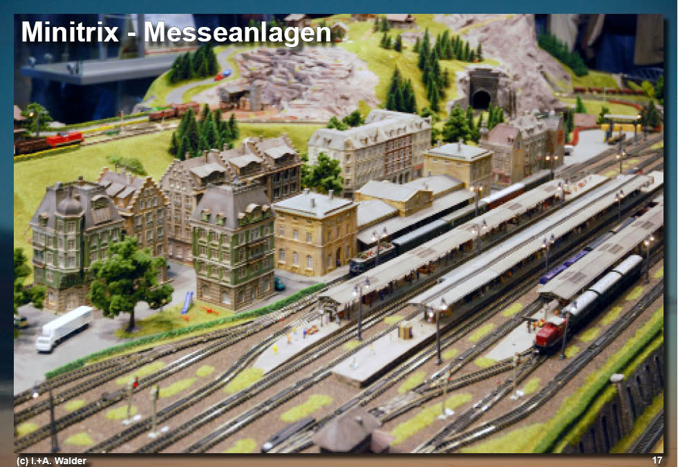 Eisenbahnmagazin N Minitrix-Messeanlagen