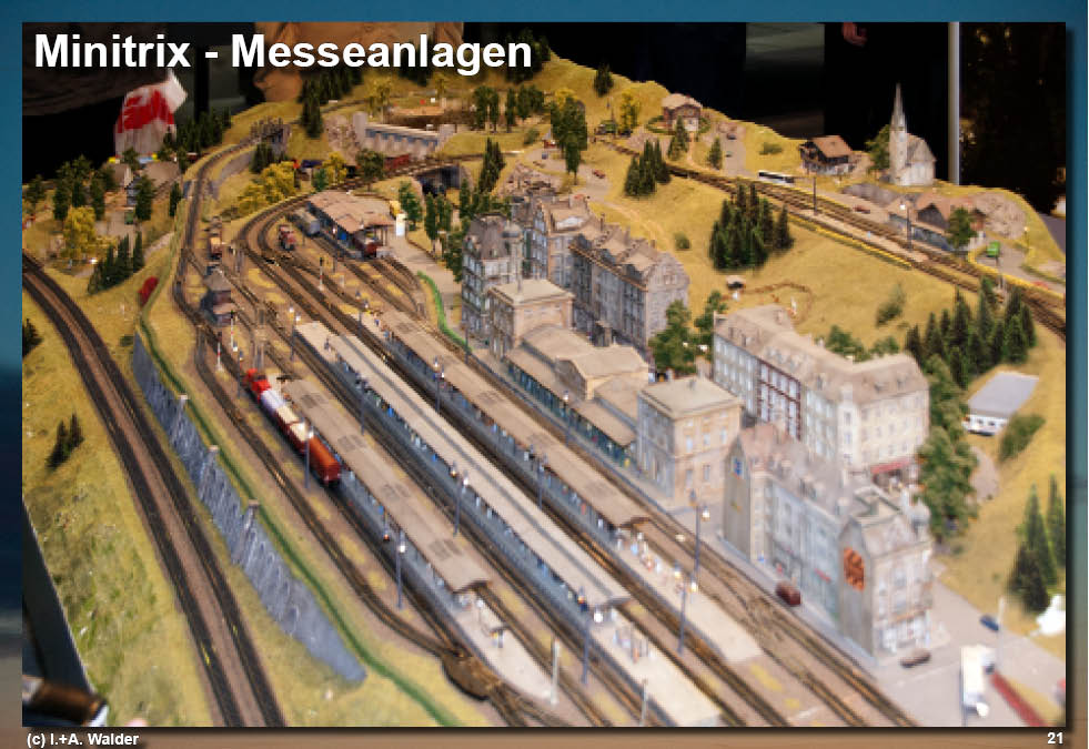 Eisenbahnmagazin N Minitrix-Messeanlagen