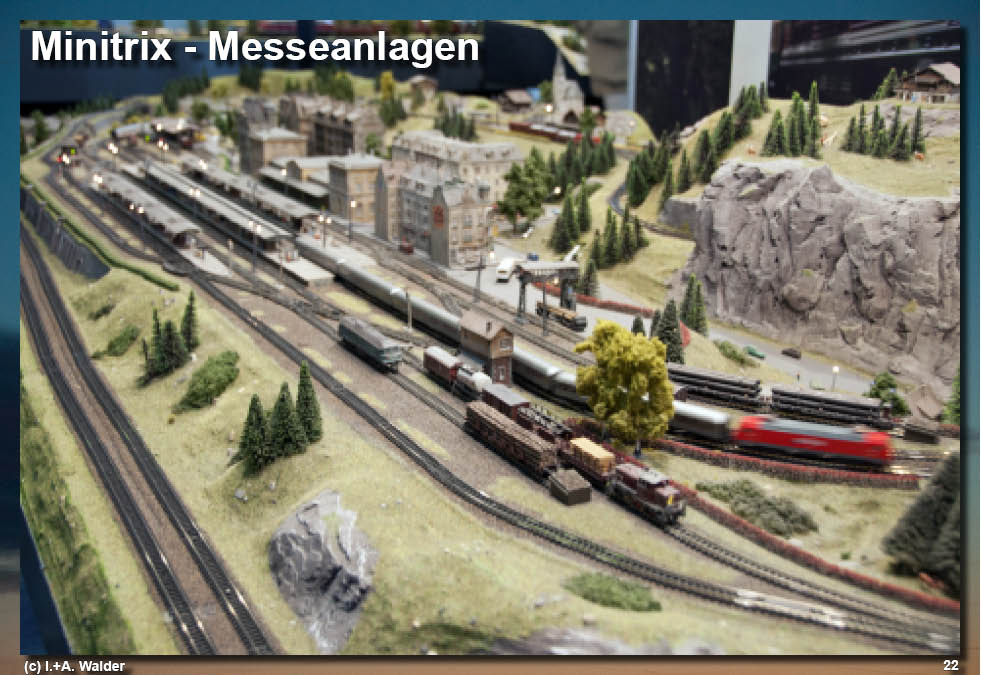 Eisenbahnmagazin N Minitrix-Messeanlagen