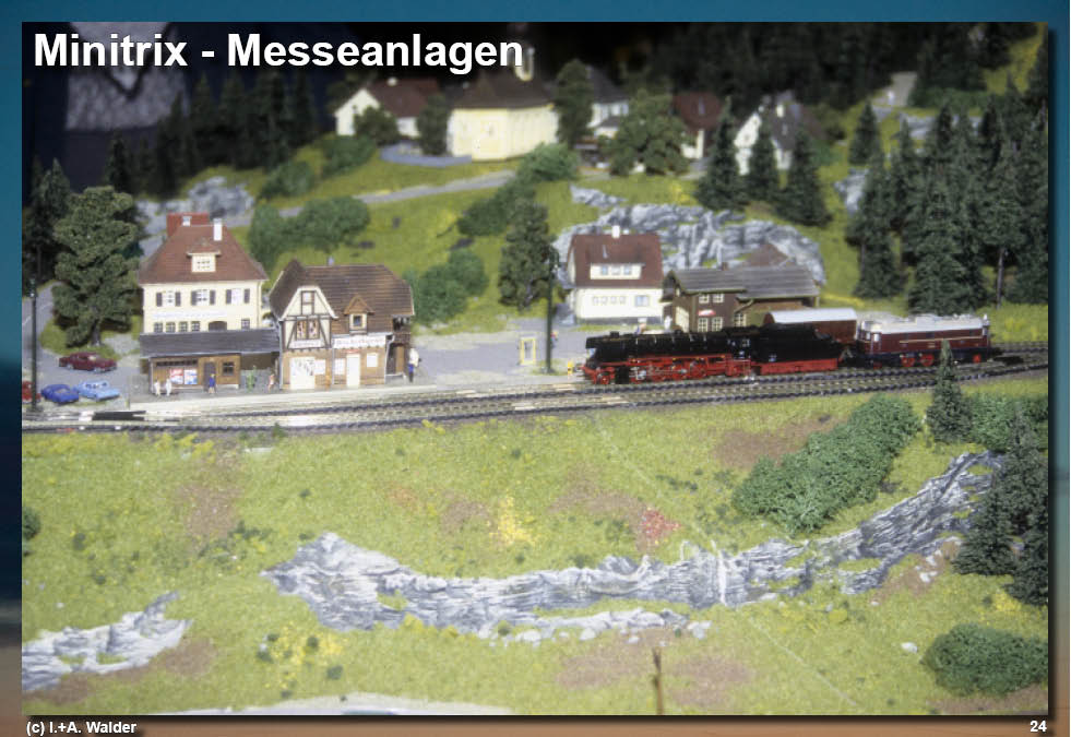Eisenbahnmagazin N Minitrix-Messeanlagen