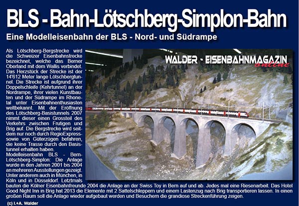 Eisenbahnmagazin BLS - Bahn-Lötschberg-Simplon-Bahn
