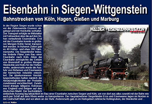 Eisenbahnen in Siegen-Wittgenstein