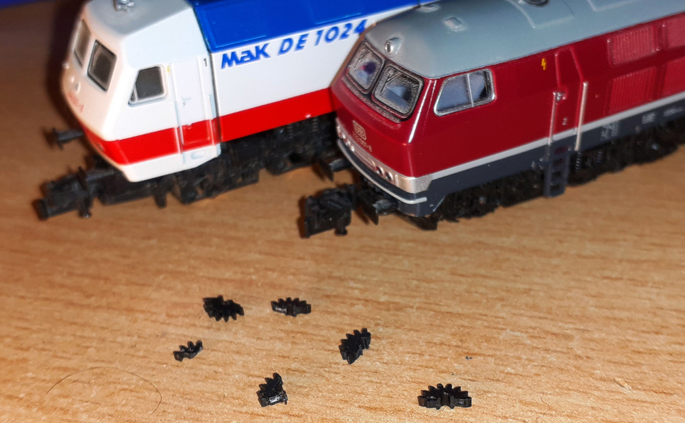 Bauanleitung Austausch von Zahnrädern in Lokomotiven